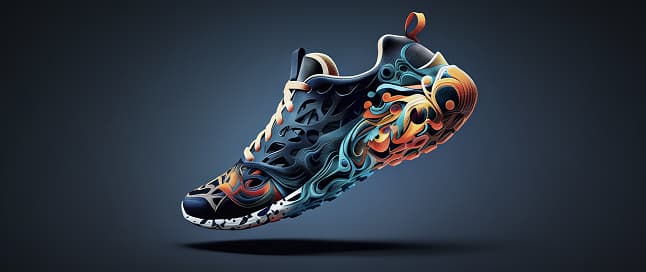 Nimbus Runner sneaker on a pastel background